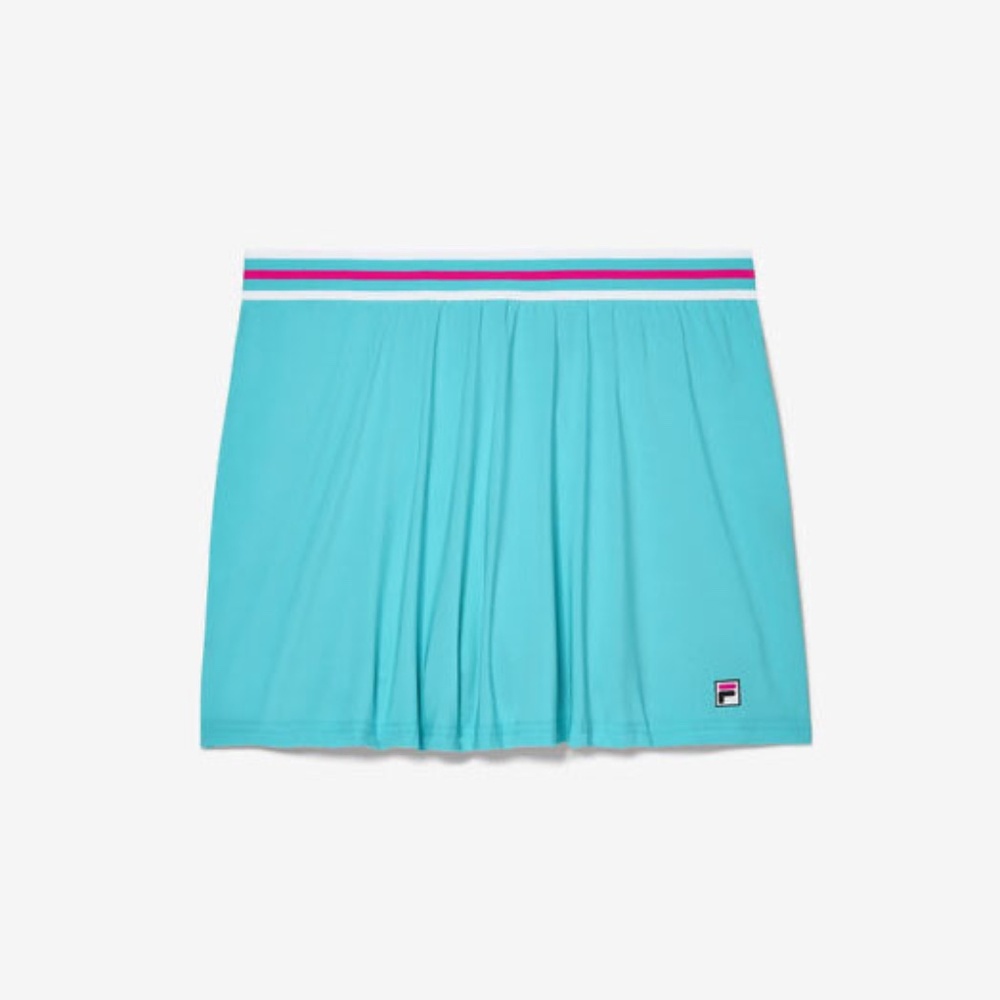 Fila Women's Tie Breaker High Waist Tennis Skirt - Blue Radiance Size Small